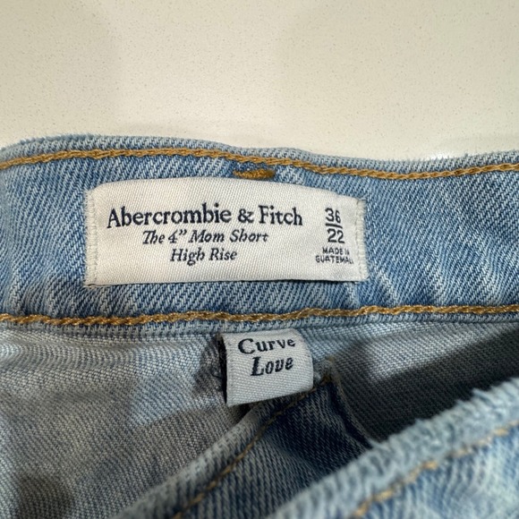 Abercrombie Fitch Curve Love 4" High Rise Mom Shorts Women's Size 22 - Picture 4 of 5